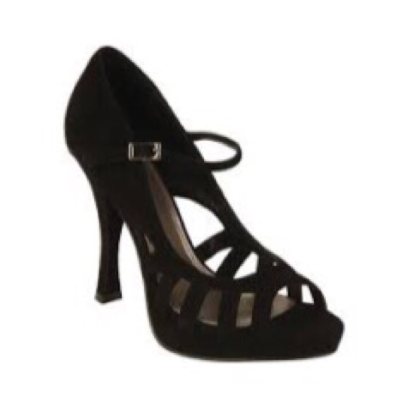 Fergie Suede Strappy Mary Jane Pumps in Black, Size 10 EXCELLENT! - Picture 14 of 14